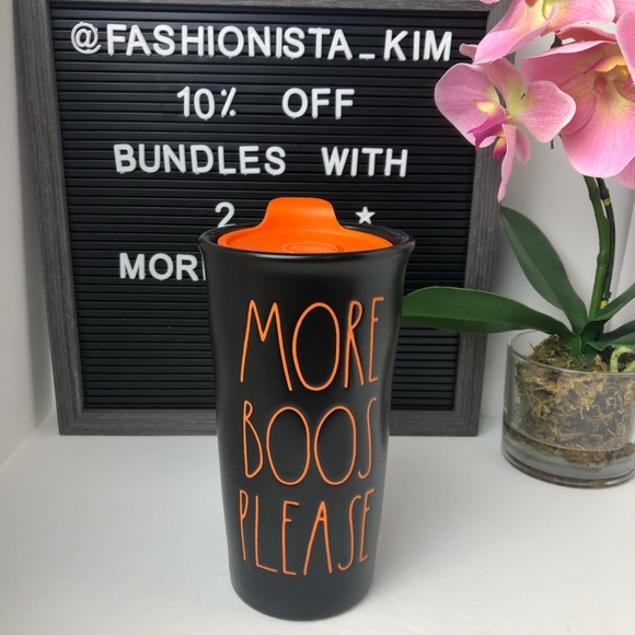 NEW Rae Dunn MORE BOOS PLEASE cup tumbler - Picture 2 of 10